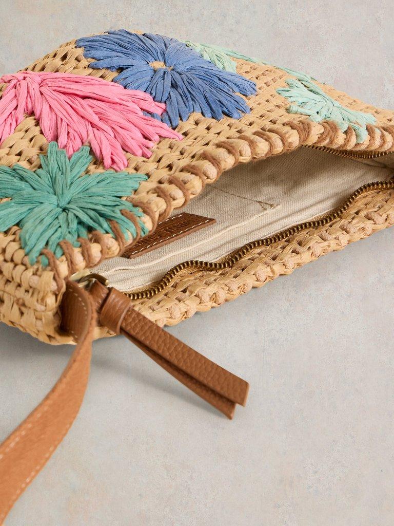 Floral Jute Crossbody in LGT NAT - FLAT DETAIL