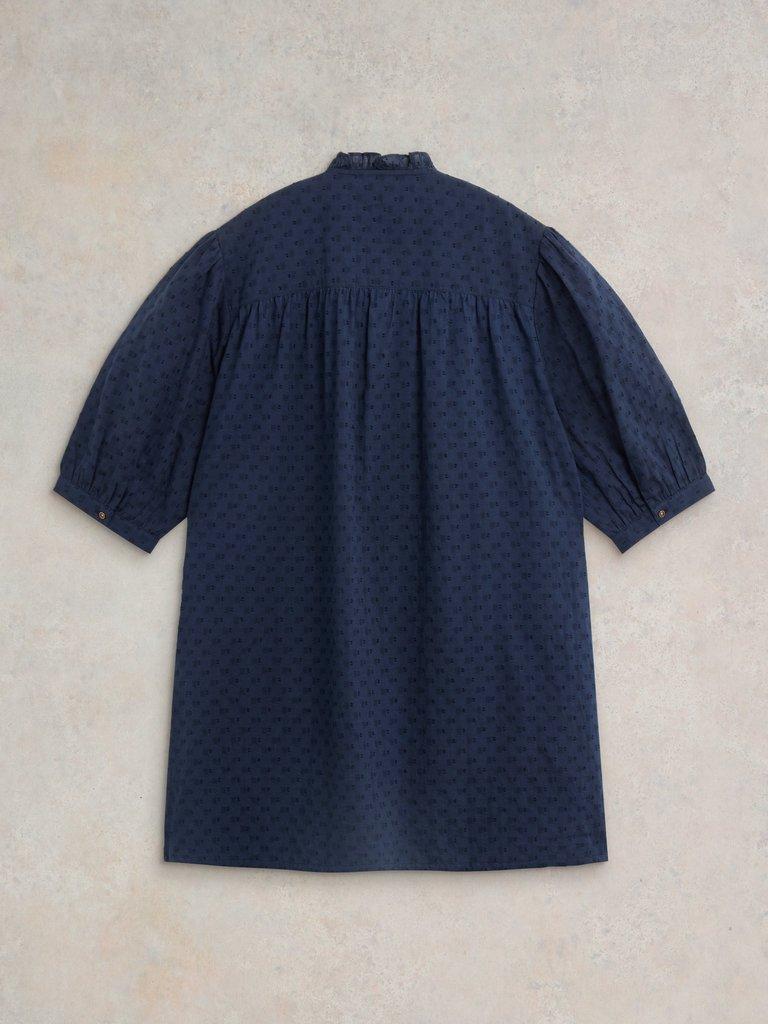 Deeba Cotton Tunic in DARK NAVY - FLAT BACK