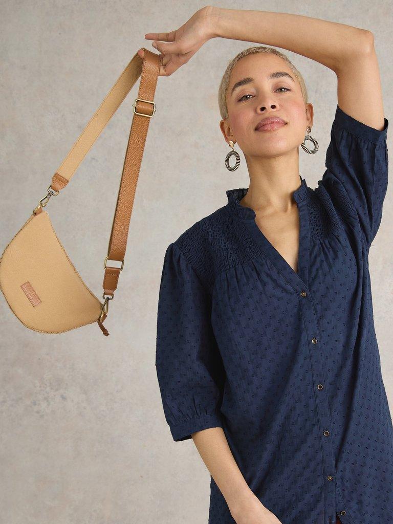 Deeba Cotton Tunic in DARK NAVY - LIFESTYLE