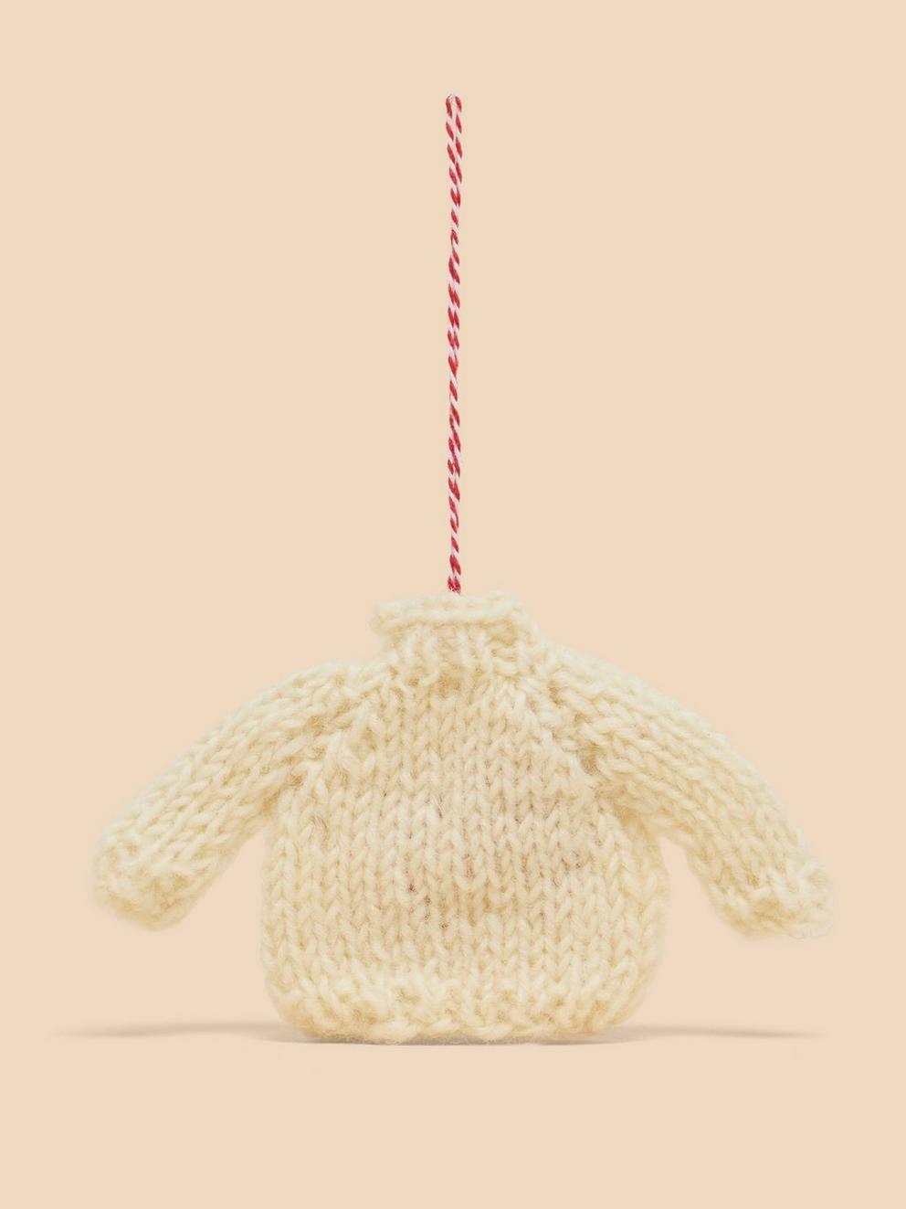 Joy Jumper Hanging Dec in WHITE MLT - FLAT BACK