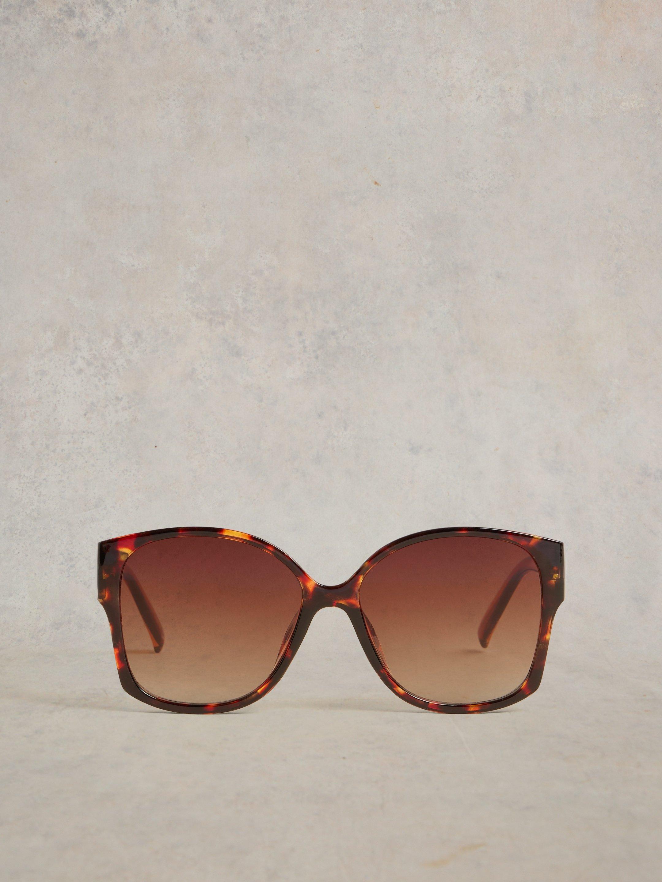 Dee Angled Cateye Sunglasses in ORANGE MLT - FLAT BACK