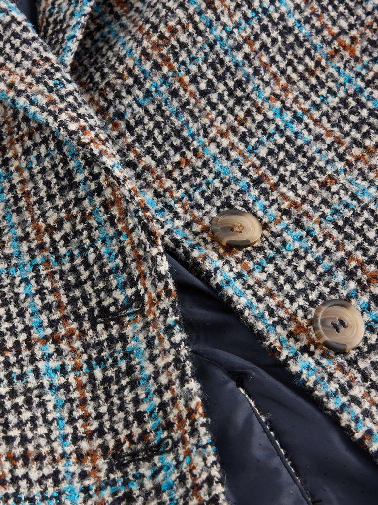 Aspen Check Jacket in GREY MLT - FLAT DETAIL