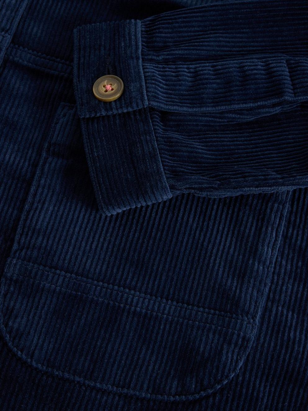 Carrie Corduroy Jacket in DARK NAVY - FLAT DETAIL