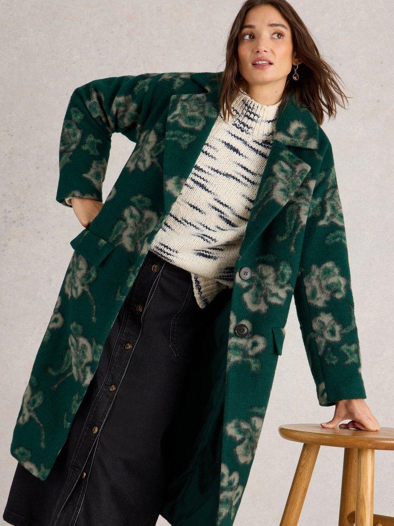 Coat floral best sale