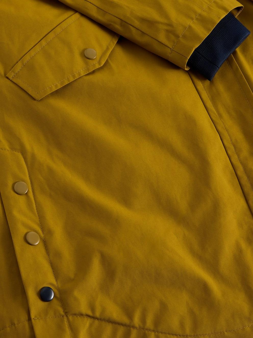 Winnie Waterproof Coat in DK CHART - FLAT DETAIL