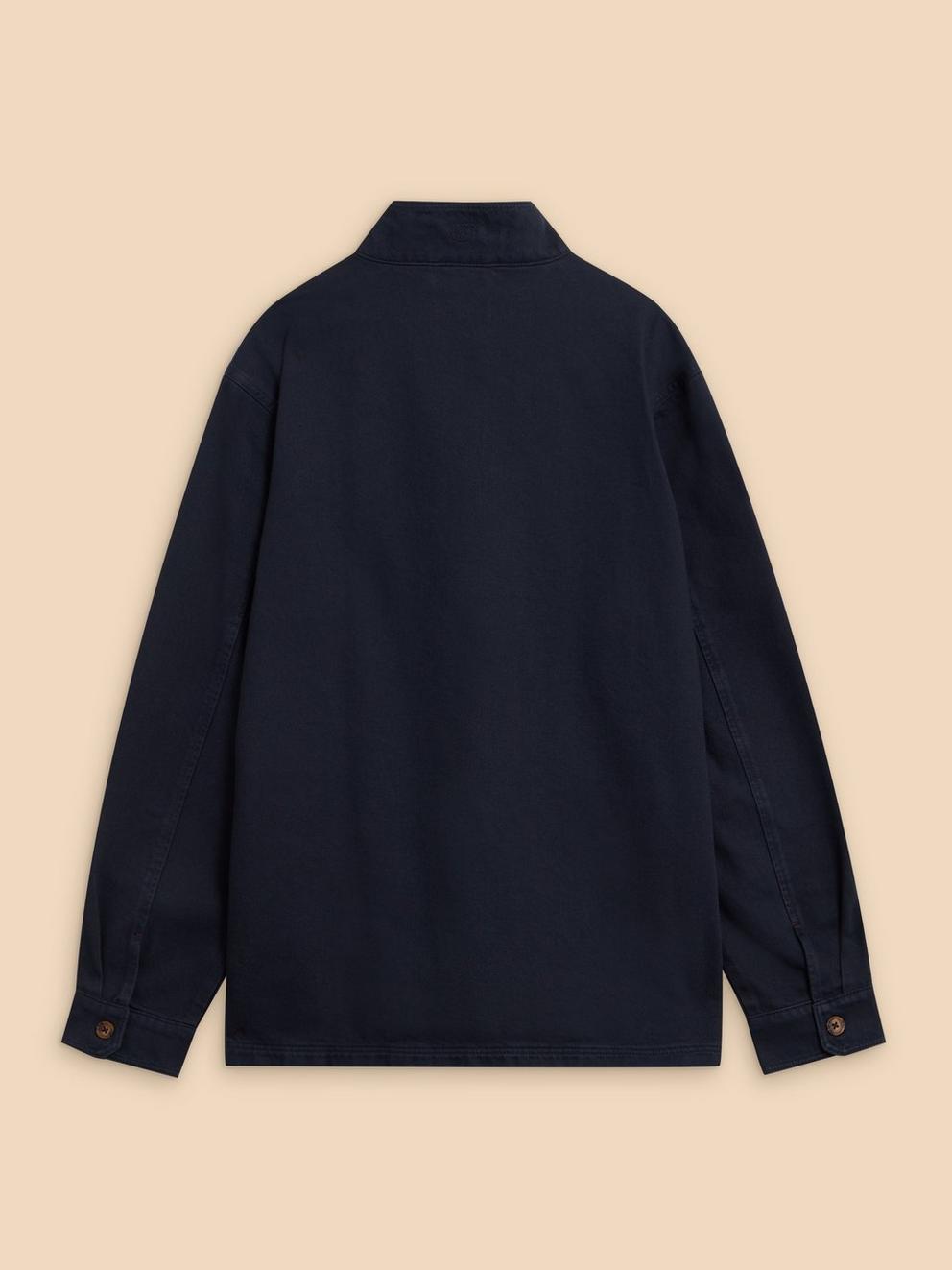 McCarthy Funnel Neck in DARK NAVY - FLAT BACK