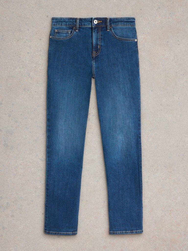 Taylor Straight Jean in MID DENIM - FLAT FRONT