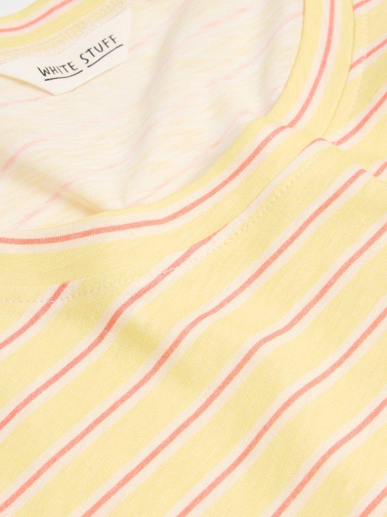 URBAN STRIPE TEE in YELLOW MLT - FLAT DETAIL