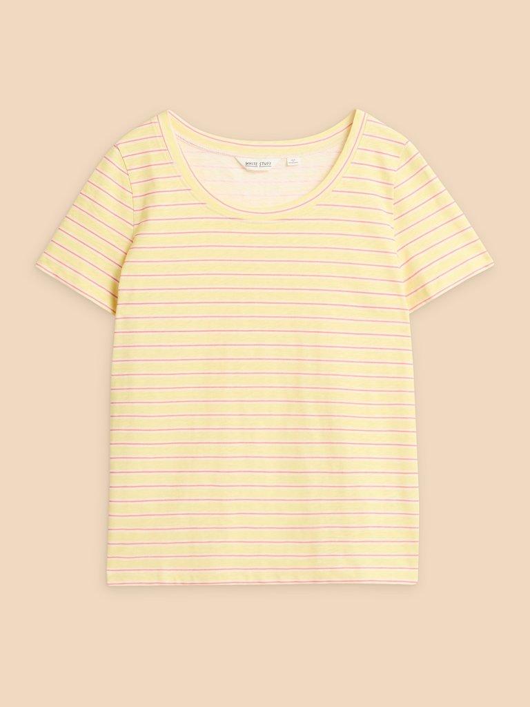 URBAN STRIPE TEE in YELLOW MLT - FLAT FRONT