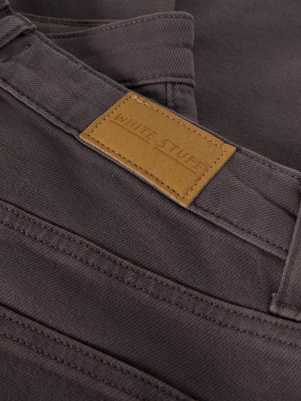 Tia Cropped Wide Leg Jean in DUS PURPLE - FLAT DETAIL