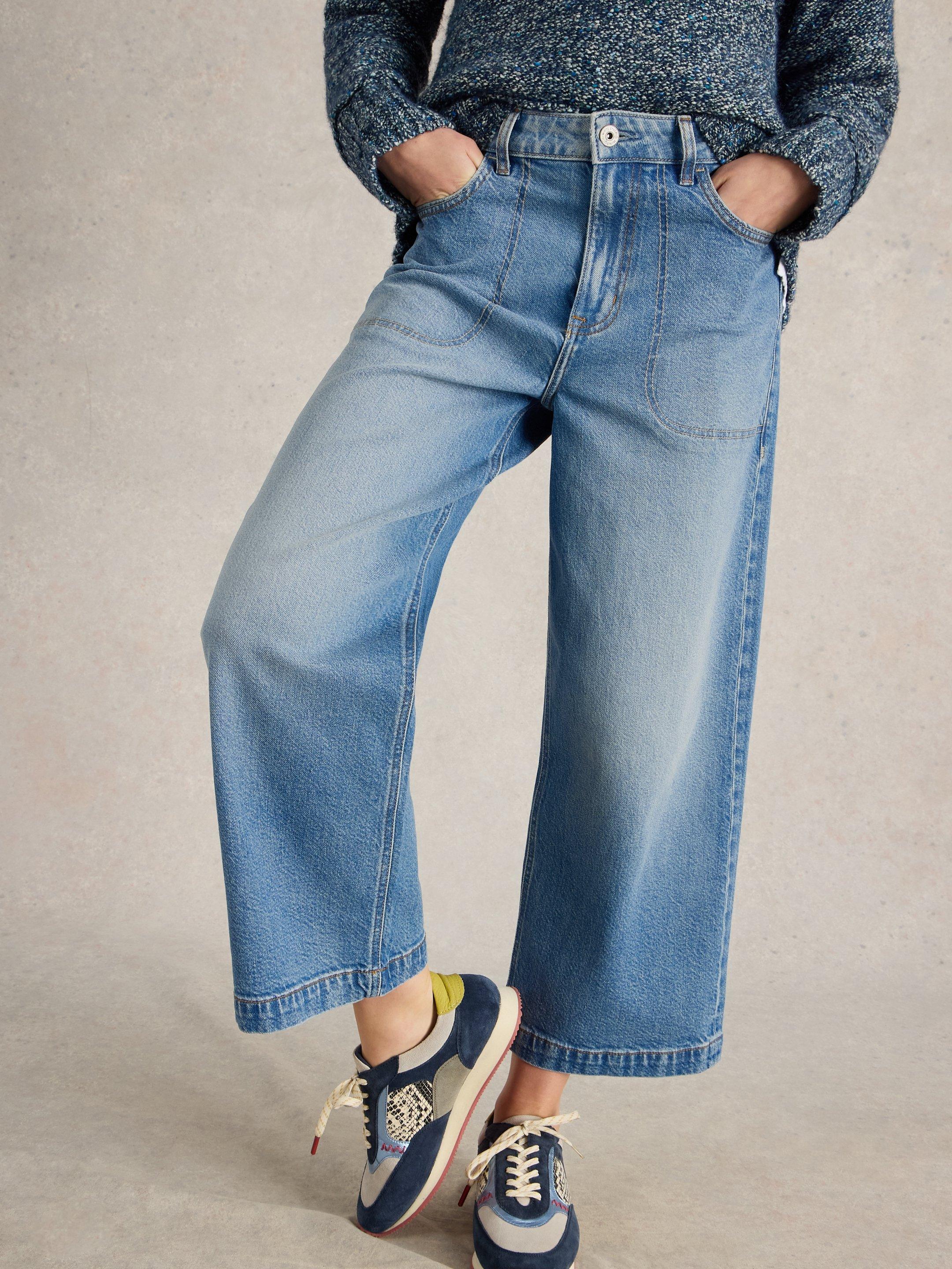 Shop Tia Wide Leg Crop Jean