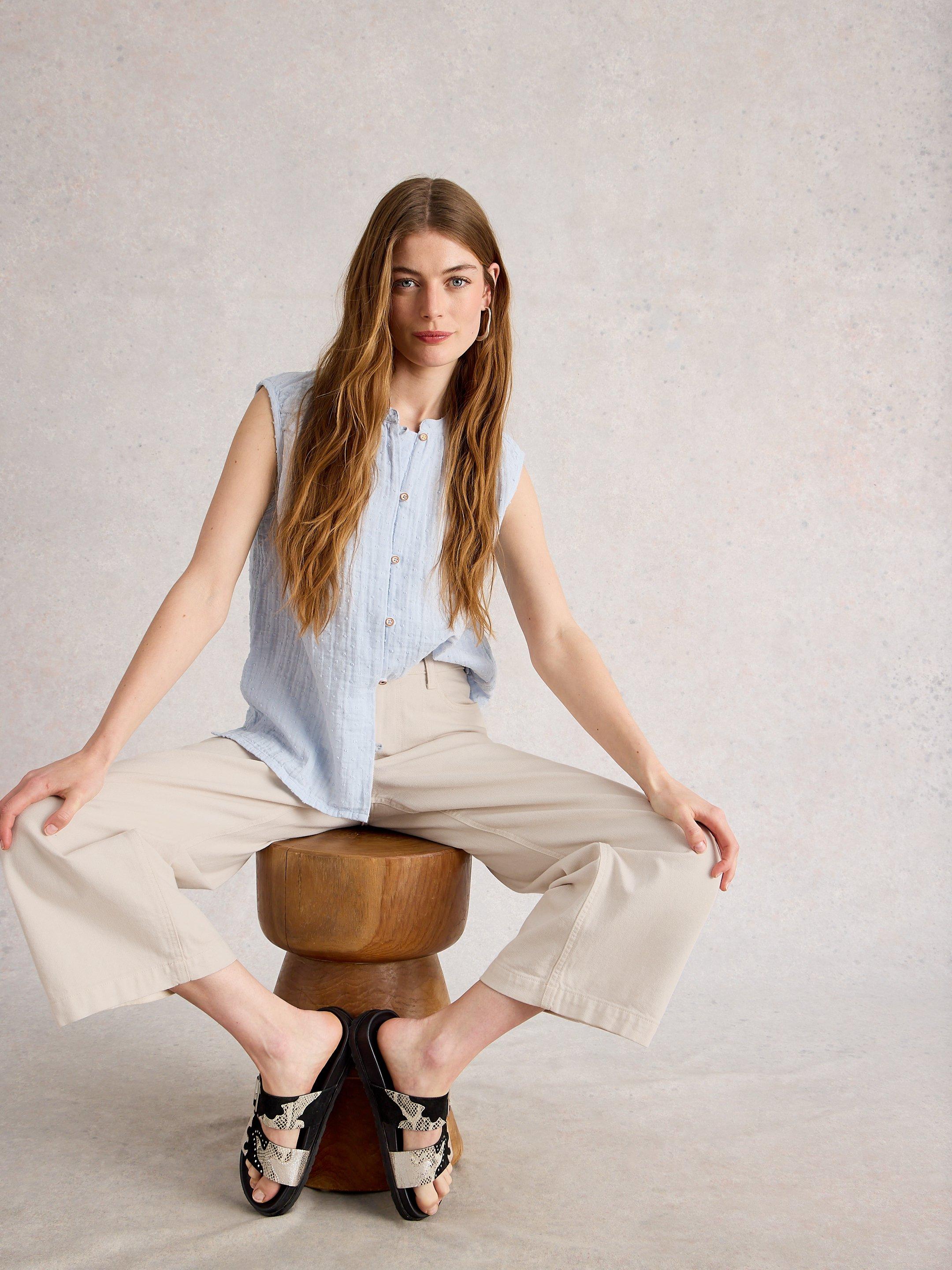 Shop Tia Wide Leg Crop Jean