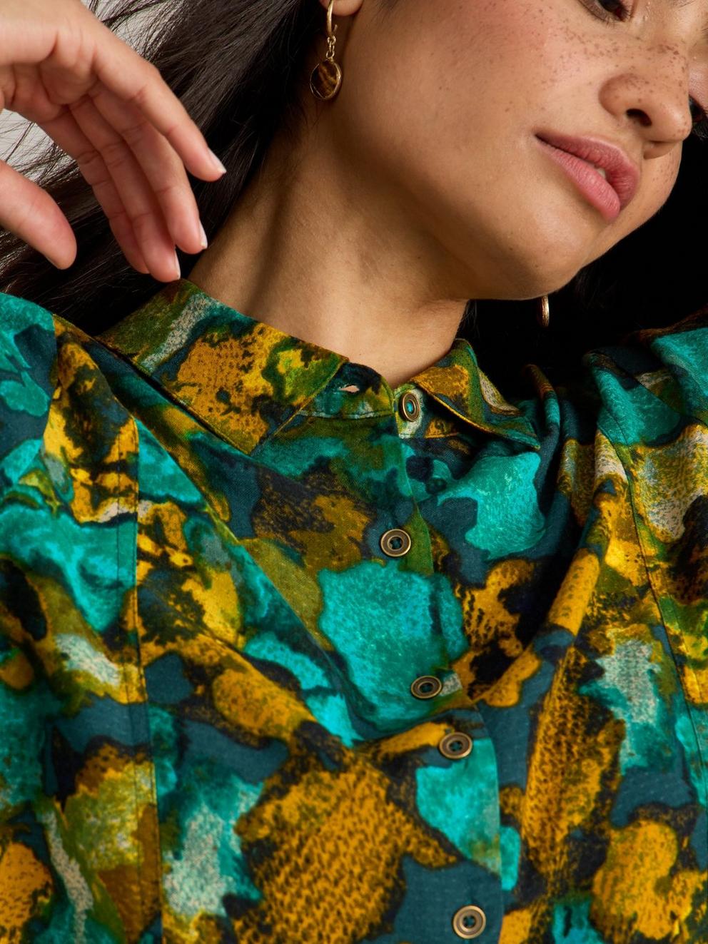 Farley Tunic in YELLOW PR - MODEL DETAIL