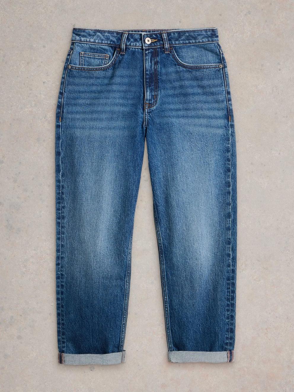 Charlie Straight Jean in DK DENIM - FLAT FRONT