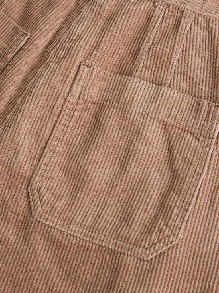 Belle Cord Wide Leg Trouser in LGT NAT - FLAT DETAIL