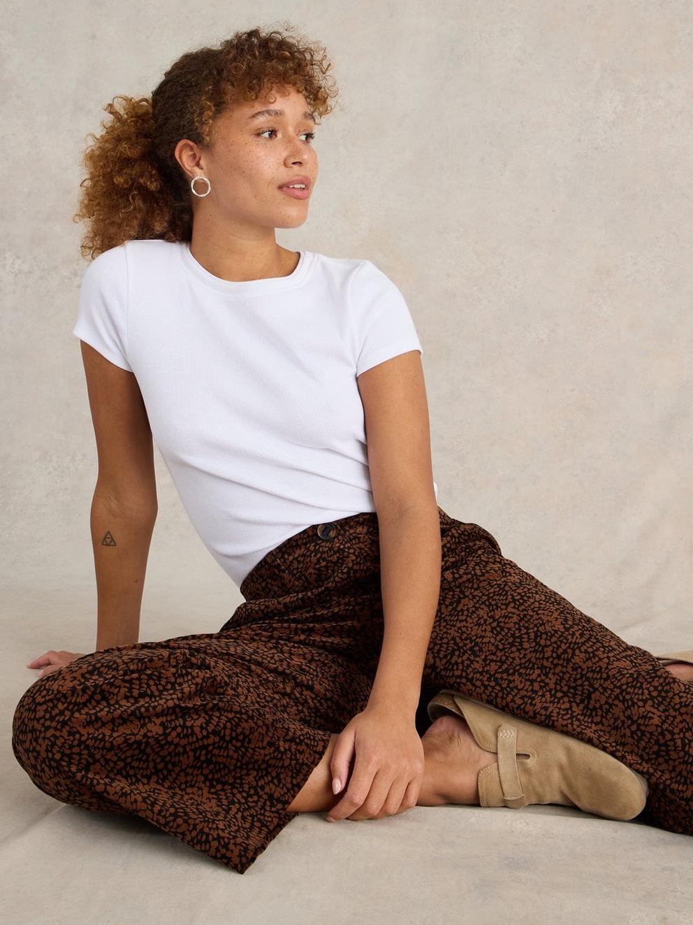 Romy Cord Culottes in BLK PR - LIFESTYLE