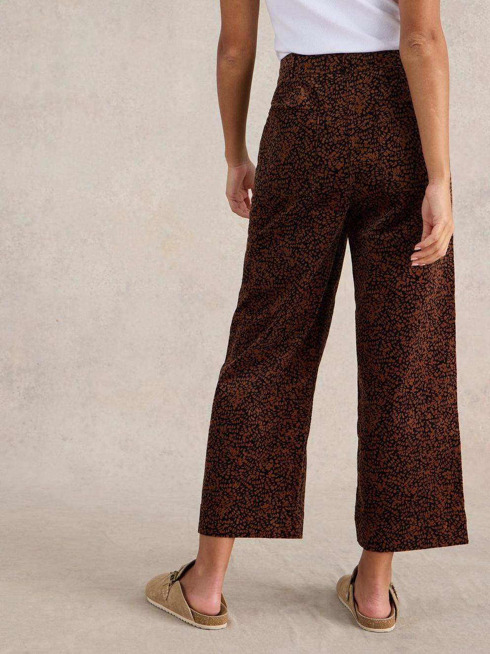 Romy Cord Culottes in BLK PR - MODEL BACK