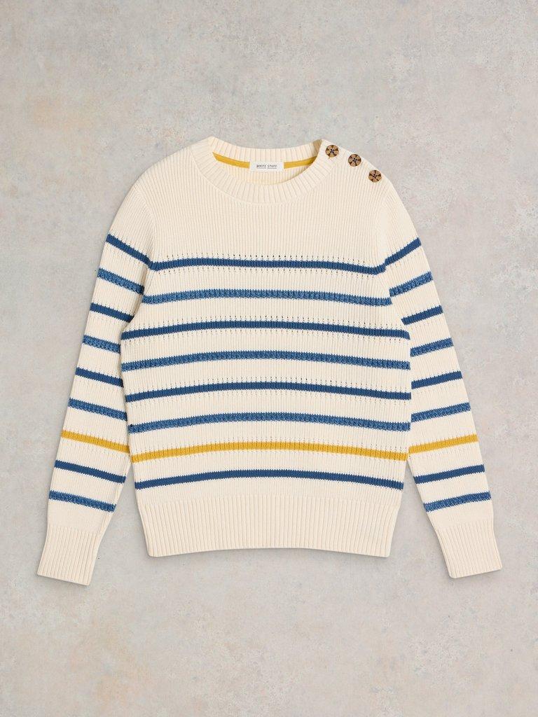 ELLIE STRIPE JUMPER in NAT MLT - FLAT FRONT