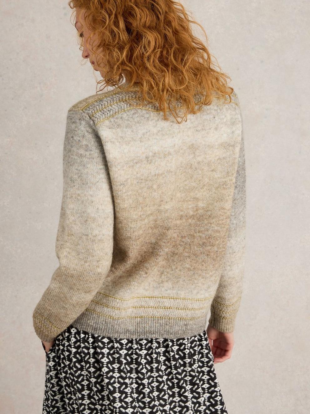 LILBET JUMPER in NAT MLT - MODEL BACK