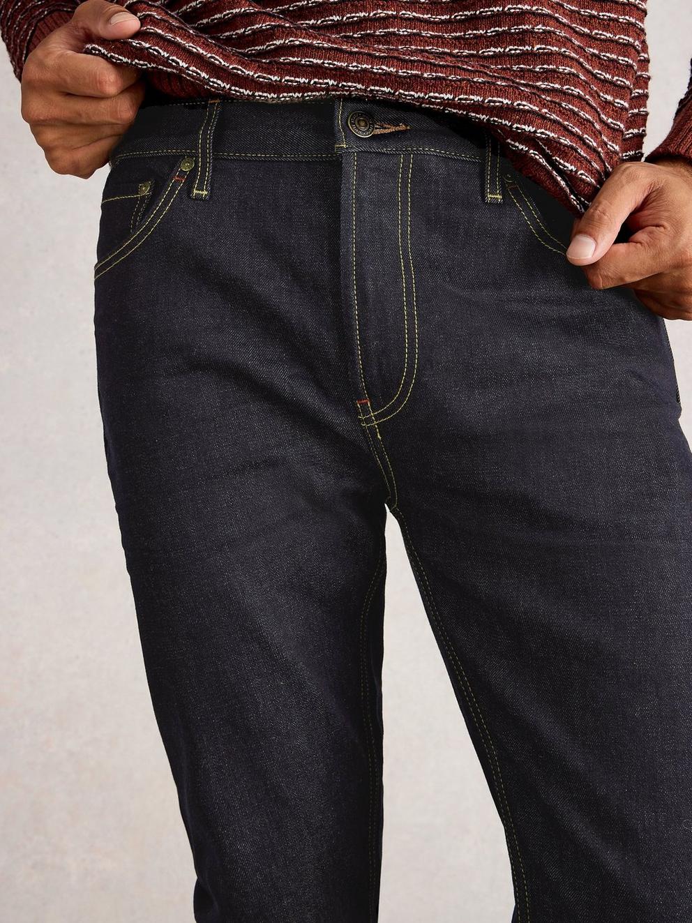 Bronson Slim Jean in DK DENIM - MODEL DETAIL