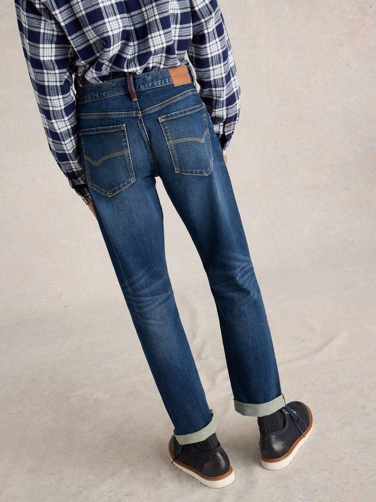 Bronson Slim Jean in MID DENIM - MODEL BACK