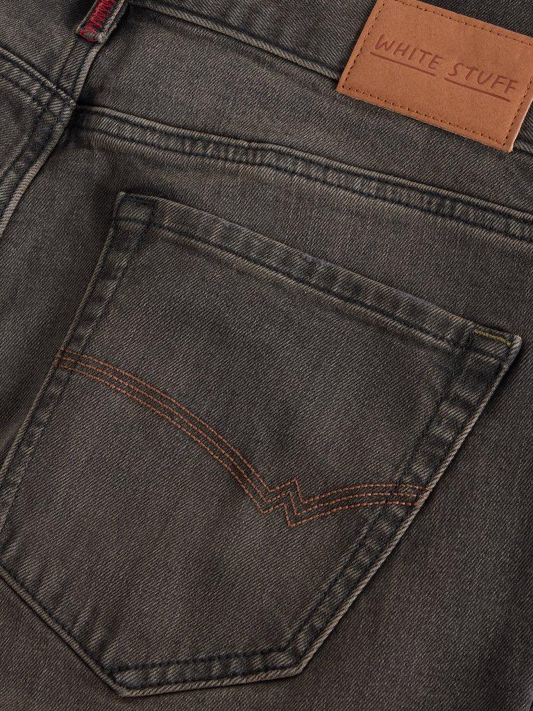 Bronson Slim Jean in WASHED BLK - FLAT DETAIL