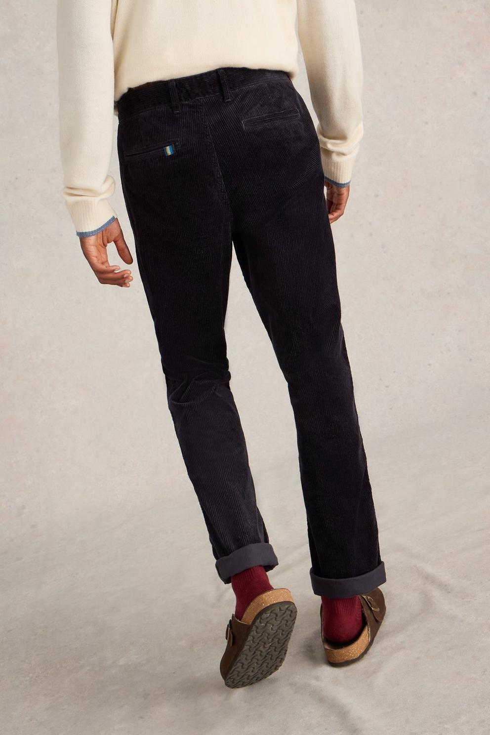 Kimber Cord Trouser in DARK NAVY - MODEL BACK