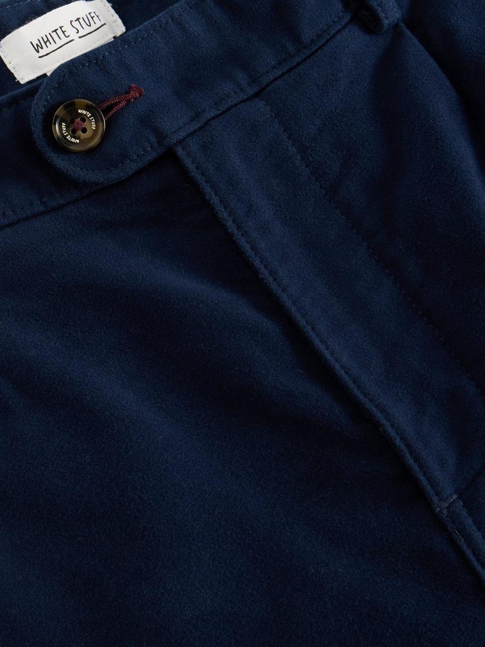 Moleskin Trouser in DARK NAVY - FLAT DETAIL