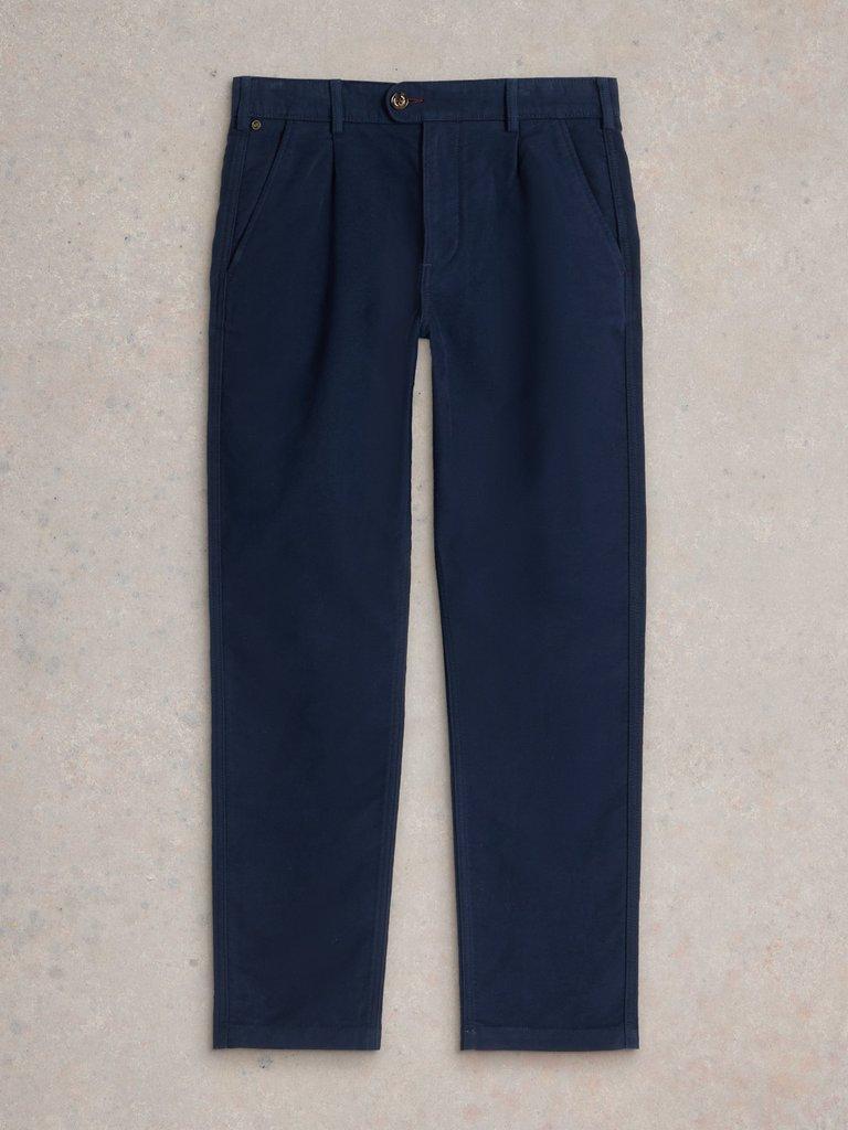 Moleskin Trouser in DARK NAVY - FLAT FRONT