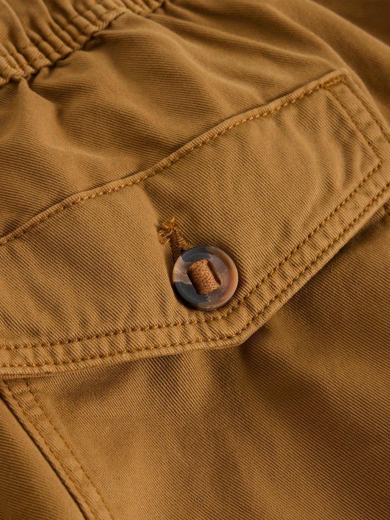 Wren Drawstring Trouser in DARK TAN | White Stuff