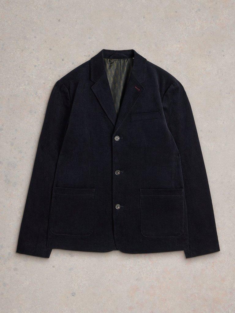 Kirkby Cord Blazer in DARK NAVY - FLAT FRONT