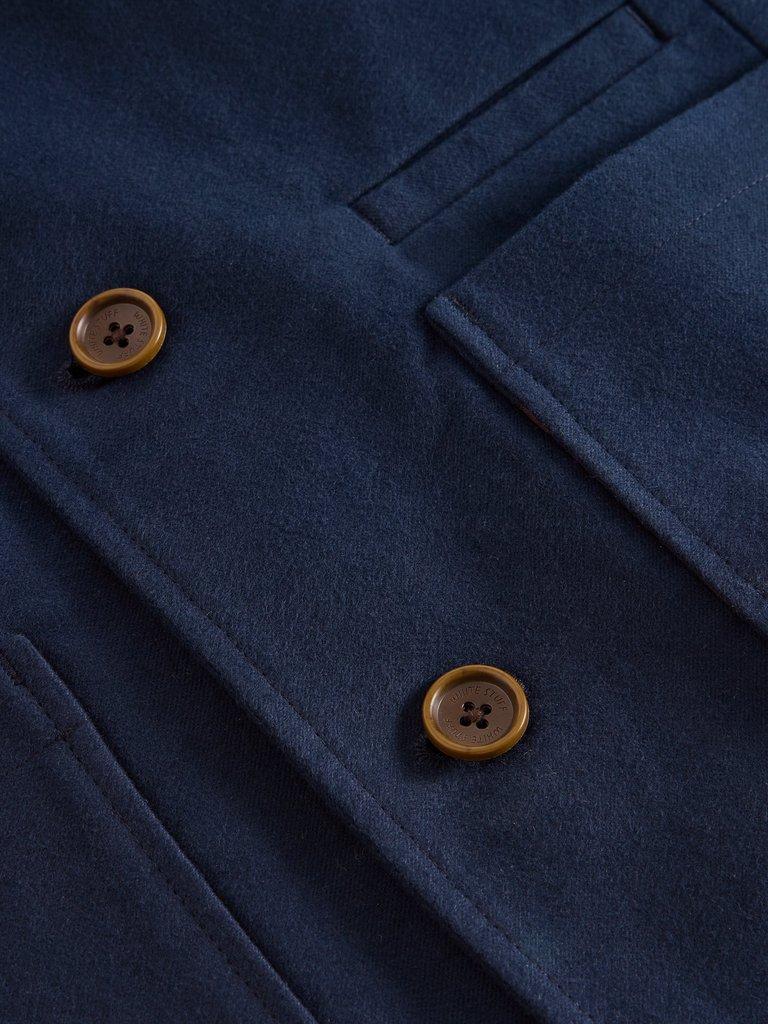 Moleskin Blazer in DARK NAVY - FLAT DETAIL