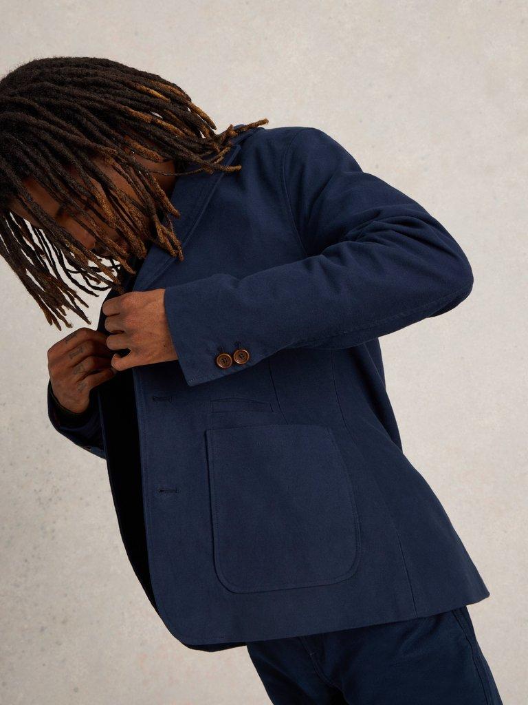 Moleskin Blazer in DARK NAVY - LIFESTYLE