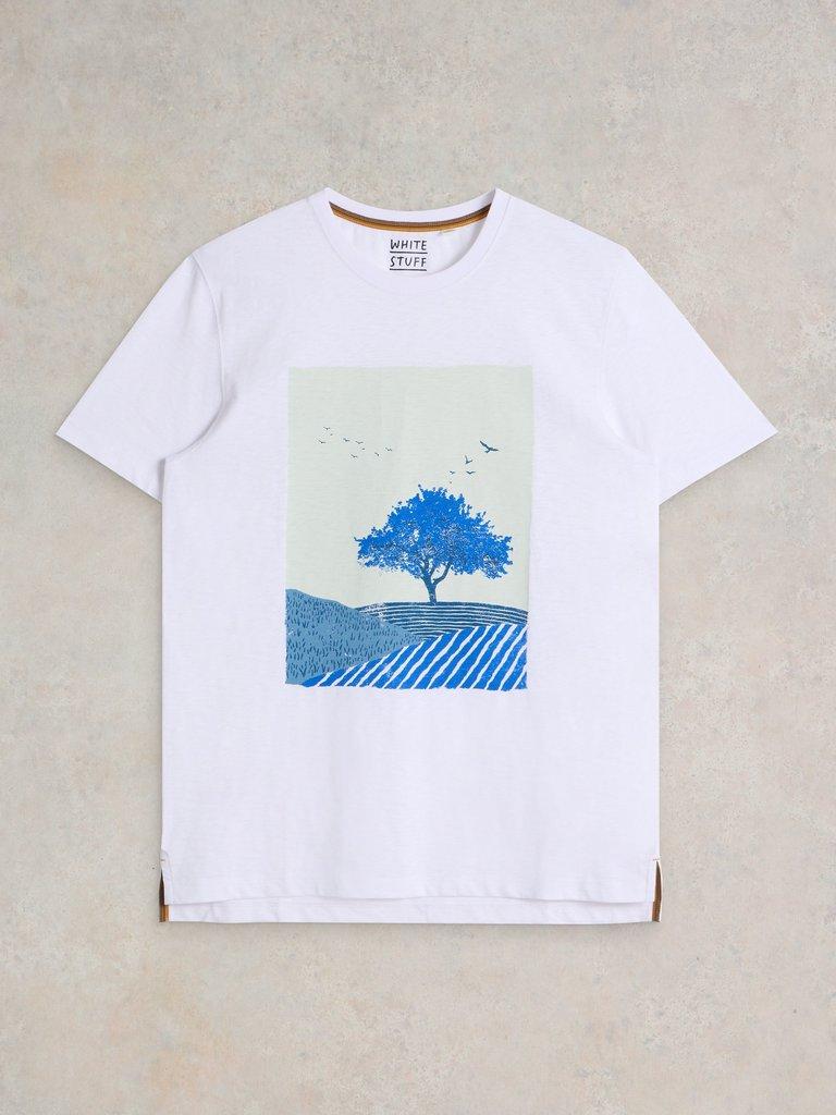 Indigo Tree Graphic Tee in IVORY PR - FLAT FRONT
