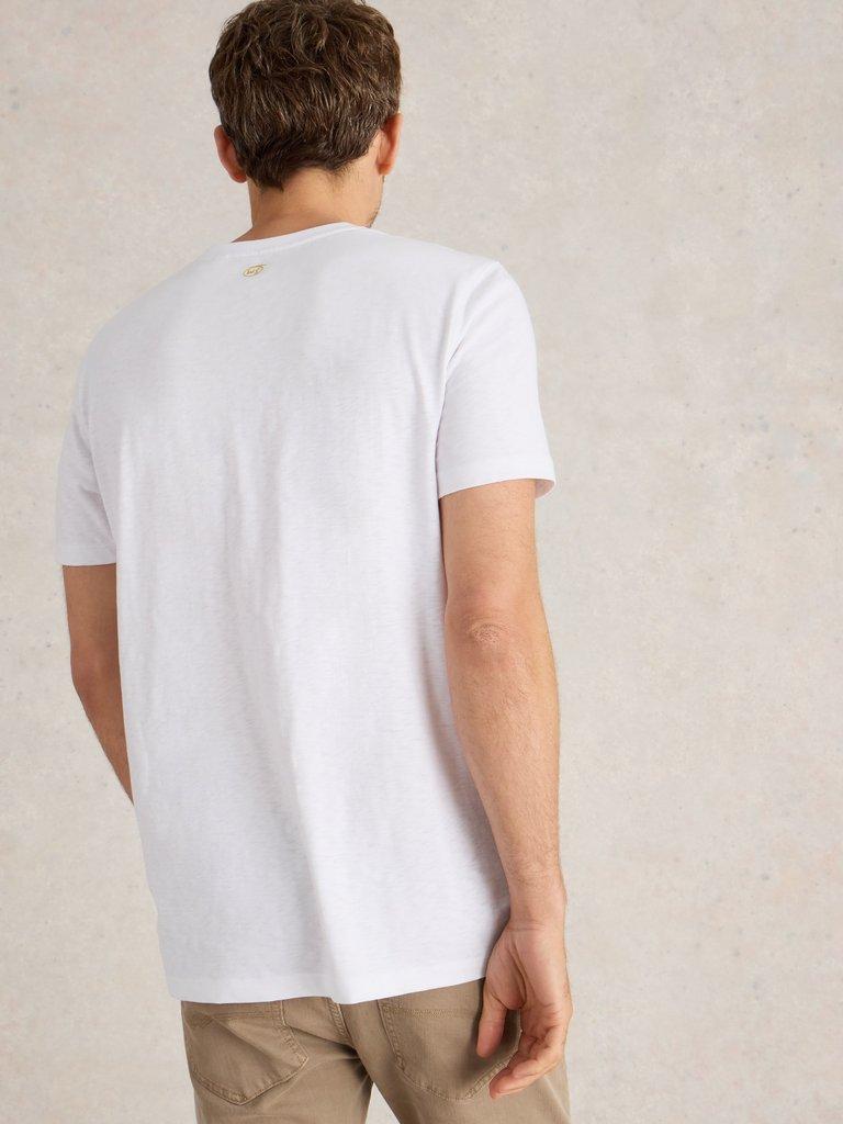 Indigo Tree Graphic Tee in IVORY PR - MODEL BACK