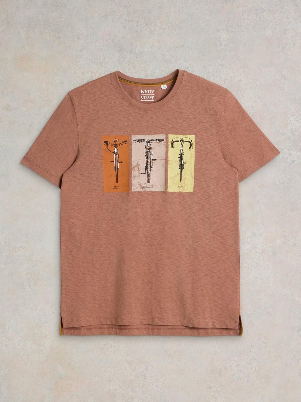 Bike Graphic Tee in PINK PR - FLAT FRONT