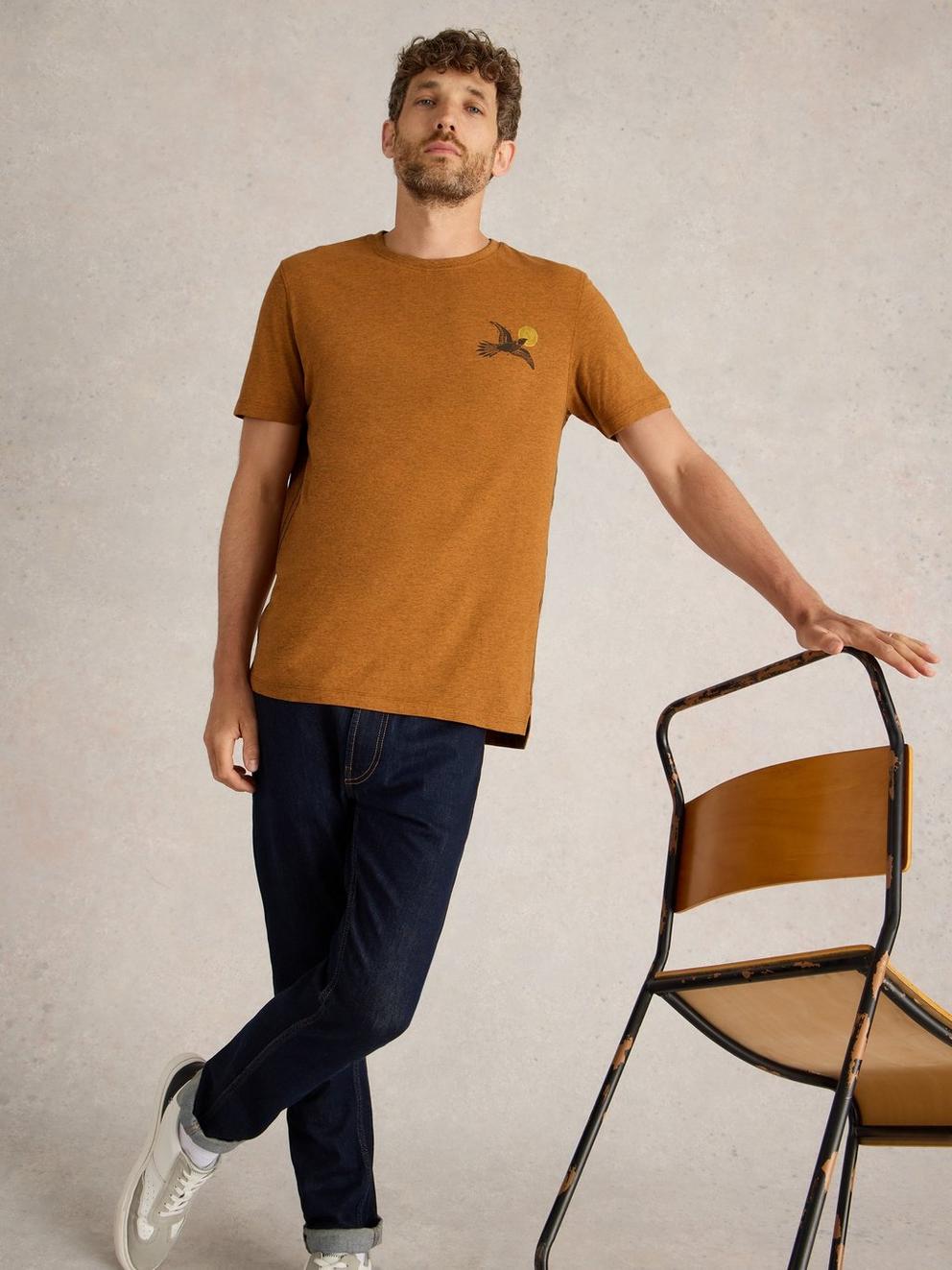 Hawk Graphic Tee in ORANGE PR - LIFESTYLE