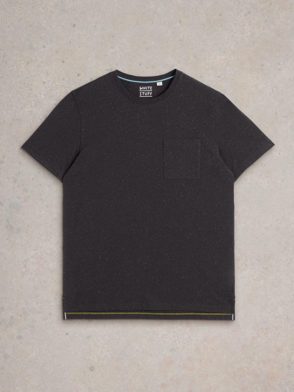 Abersoch Nep Short Sleeve Tee in DARK NAVY - FLAT FRONT