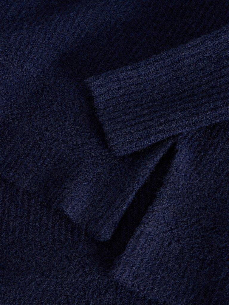 LOVELY RIBBED JUMPER in FR NAVY - FLAT DETAIL