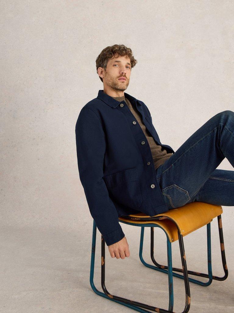 Kynman Workwear Cotton Jacket in DARK NAVY - LIFESTYLE