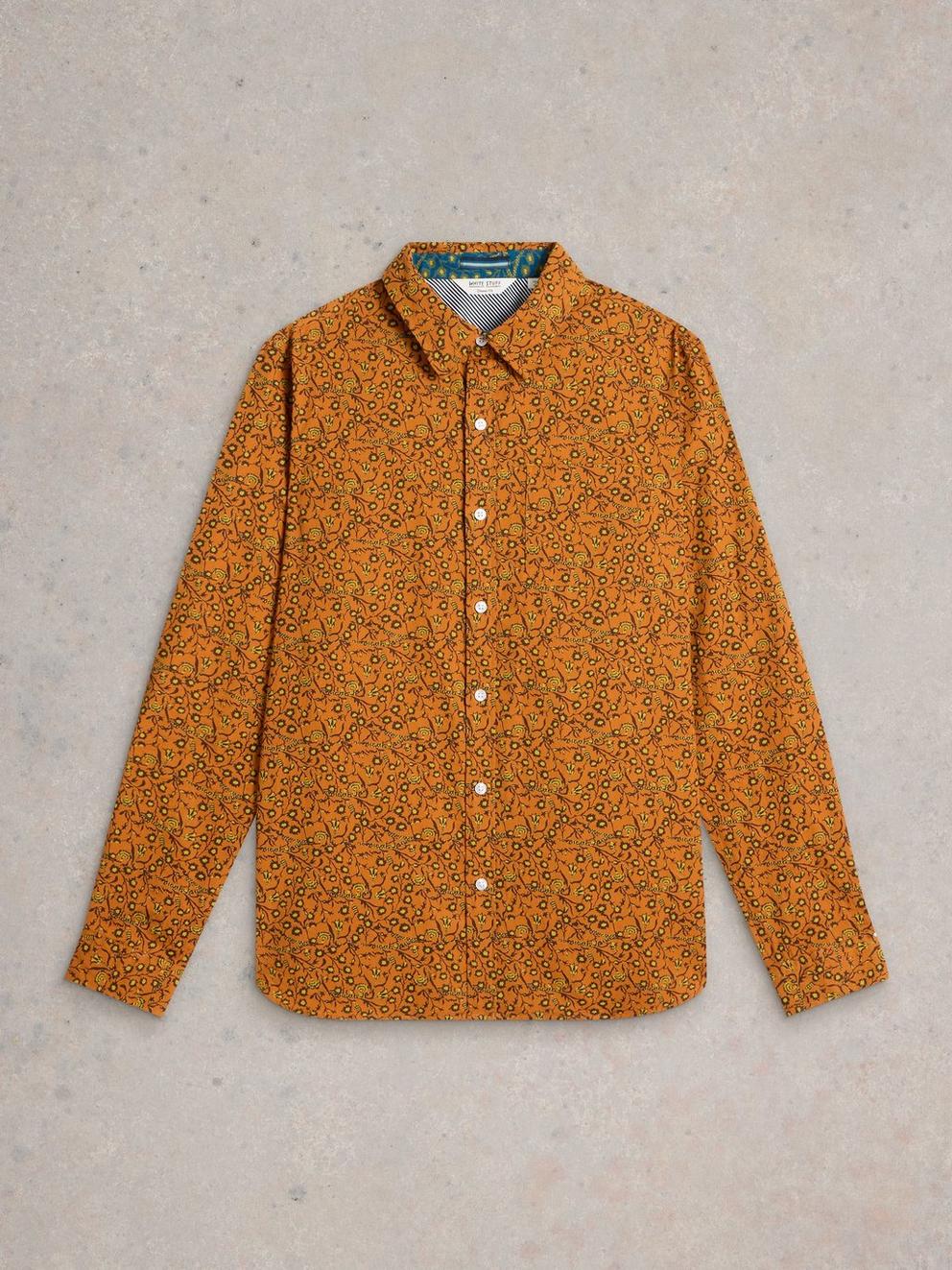 Climbing Thorns Printed Shirt in ORANGE MLT - FLAT FRONT