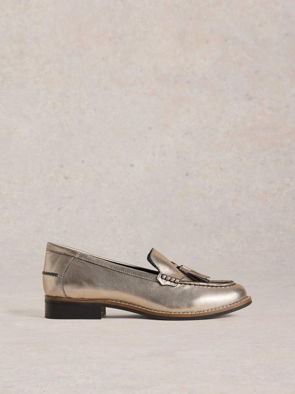 Elba Loafer in PEWTER MET - LIFESTYLE