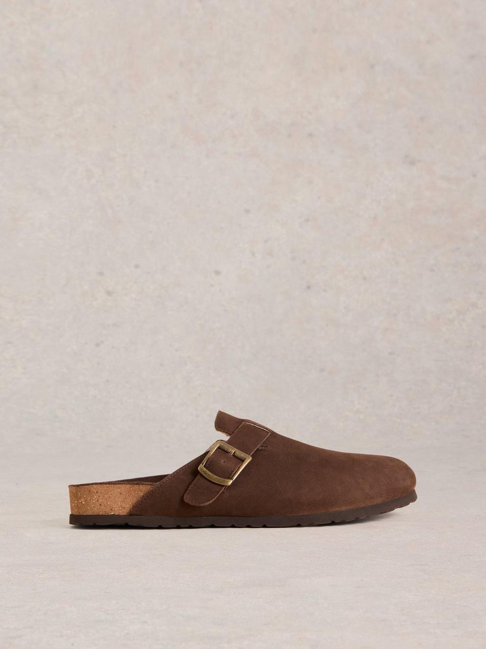 Freddy Leather Footbed in DK BROWN - LIFESTYLE