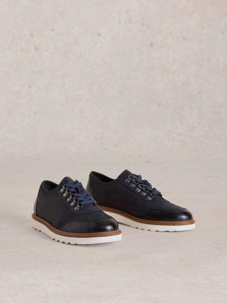 Henry Hiker Shoe in DARK NAVY - FLAT FRONT