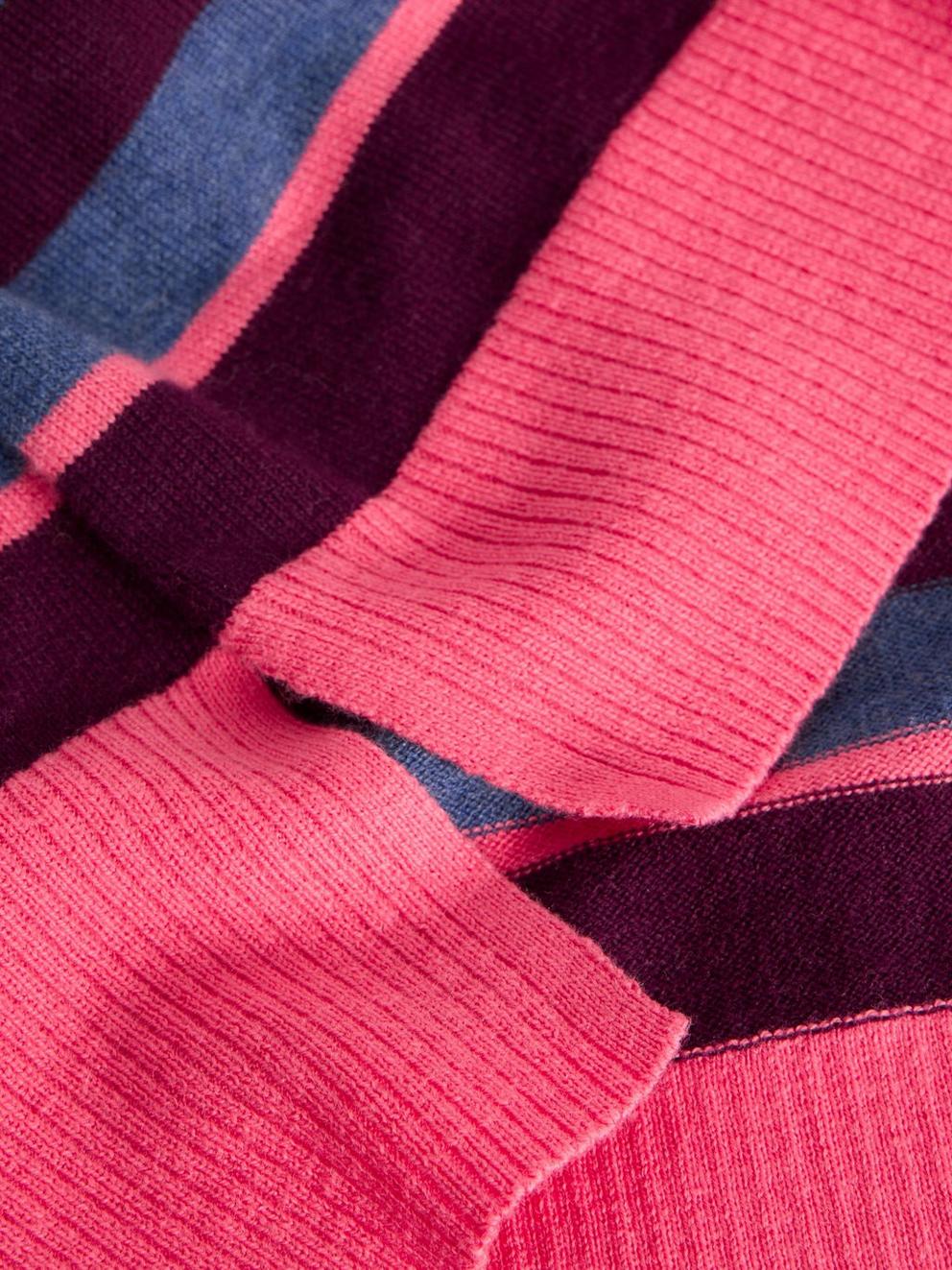 CITY STRIPE JUMPER in PINK MLT - FLAT DETAIL