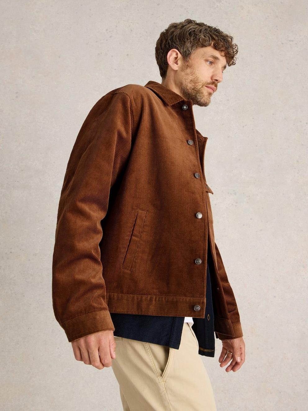 Cord Jacket in MID TAN - LIFESTYLE