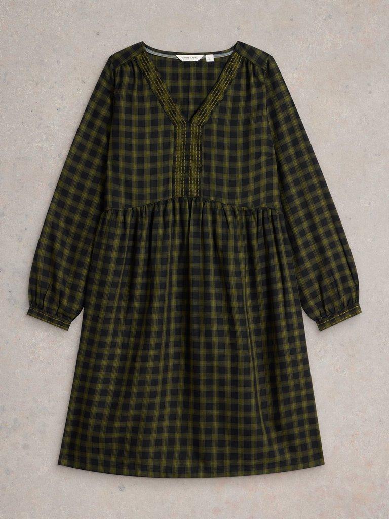 Penelope Dress in GREEN MLT - FLAT FRONT