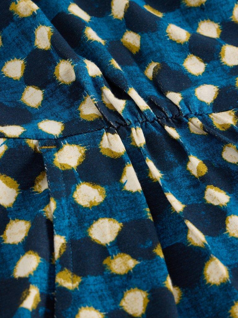Tallie Jersey Printed Dress in NAVY PR - FLAT DETAIL