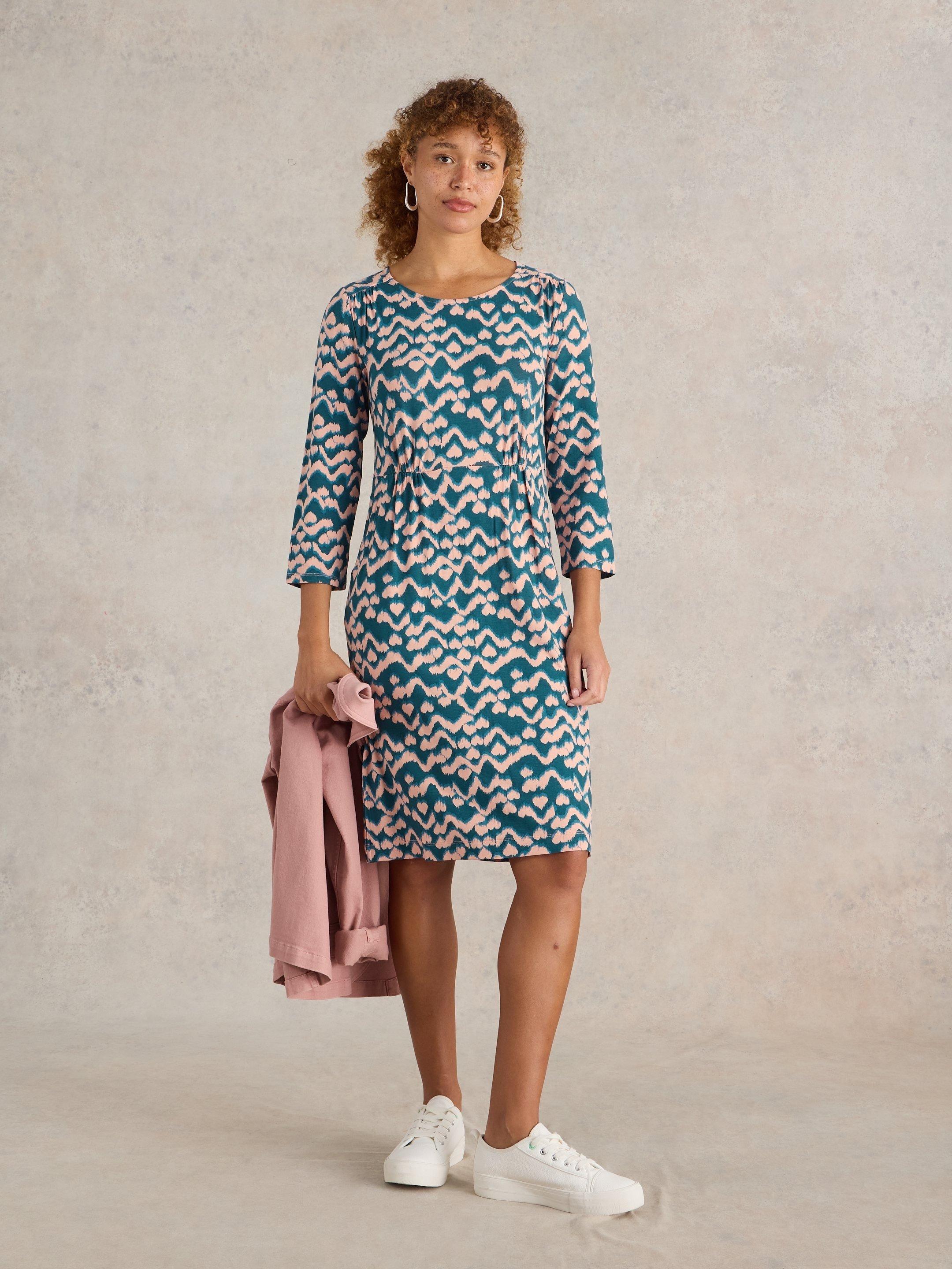 teal and white dress La Blanca Coverup The fabric has stretch Bohemian Girls Teal Dress |