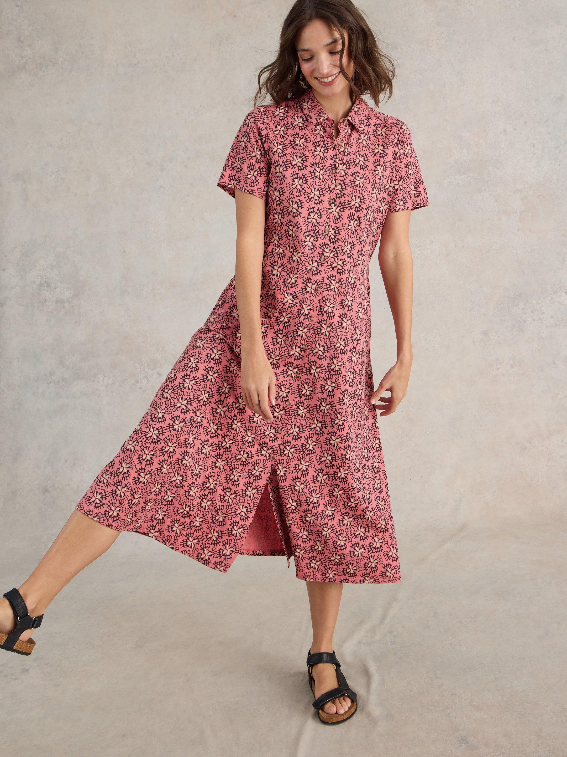 JERSEY MIDI SHIRT DRESS SECRET HISTORY